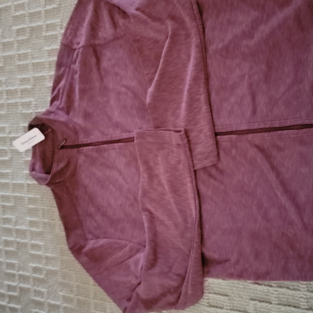 NEW TOMMY BAHAMA Via Del Mar full zip jacket. Burgundy (ish) color. Size Medium.